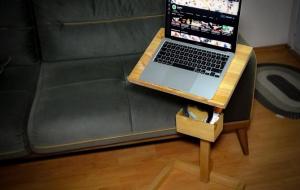 _Adjustable Wooden Notebook Stand