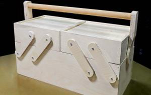 _Multi-Purpose Folding Wooden Tool Box